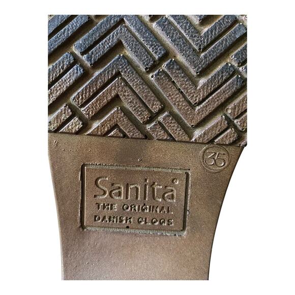 Sanita Clogs Womens Studded Sky Blue Leather SlipOns Size EU 35 US4 Nurse Shoes - Picture 8 of 10